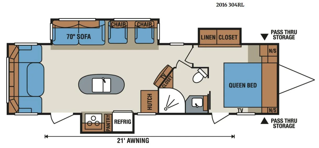 K-Z Spree 304RL floor plan