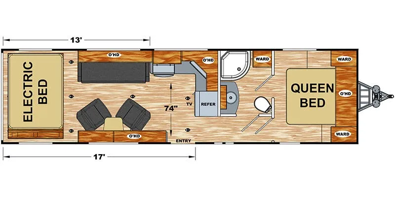 2018 Eclipse Stellar 28iBLG - Floor plan