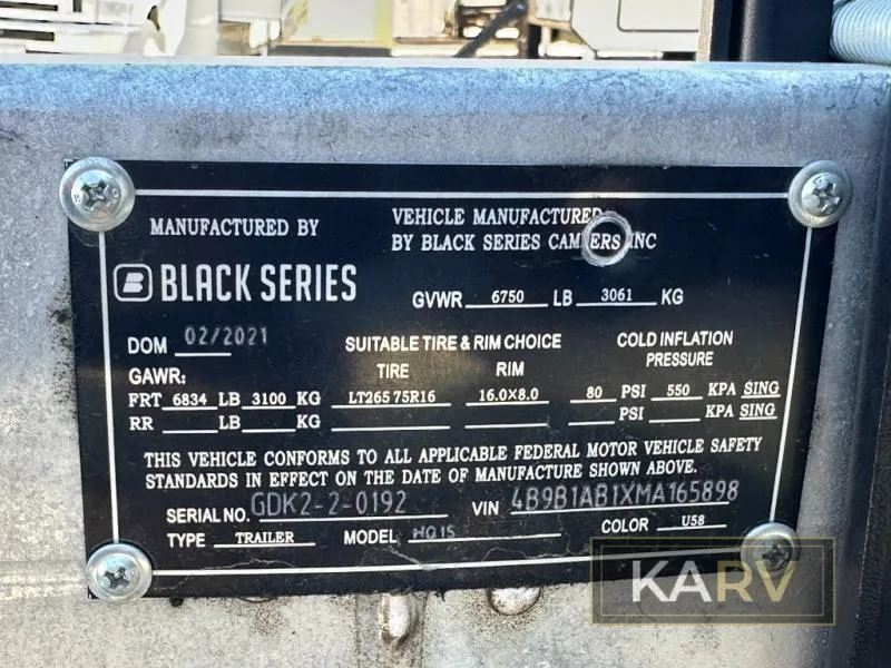 2021 Black Series Camper Black Series Camper Used   HQ15 - Photo 3
