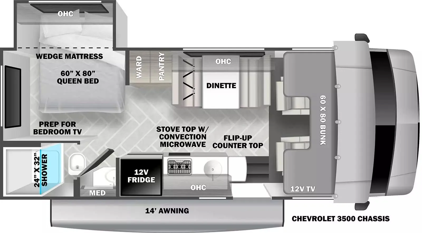 2025 Forest River Forester 2251SLE - Floor plan