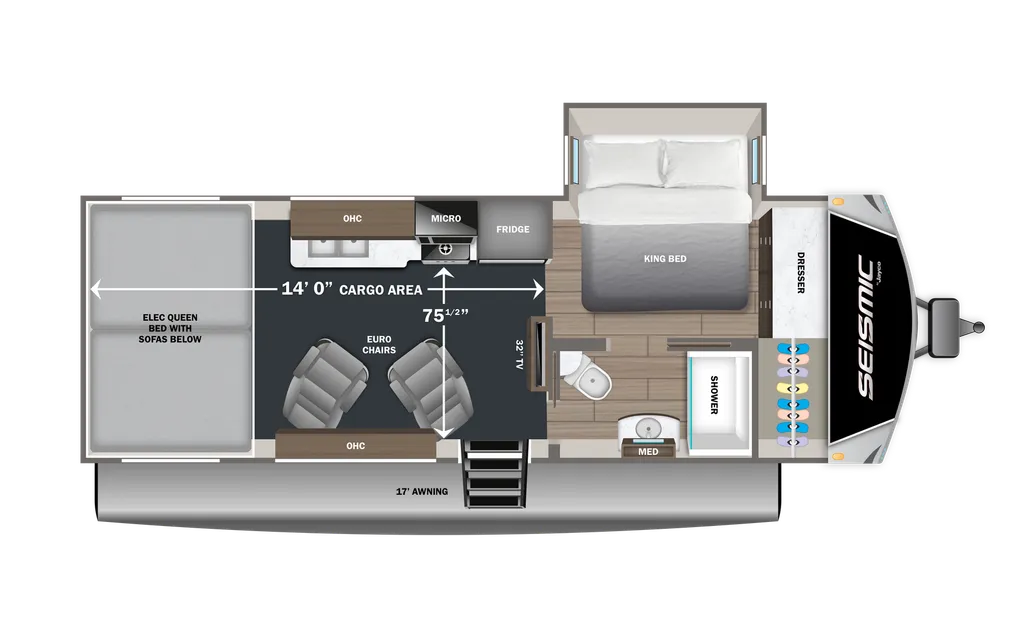 2026 Jayco SEISMIC 214 floor plan