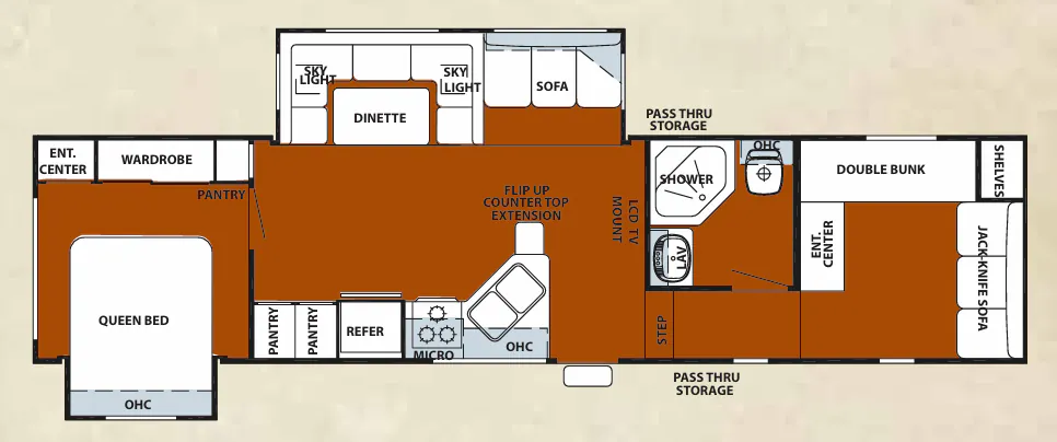 Forest River Cherokee 295U floor plan