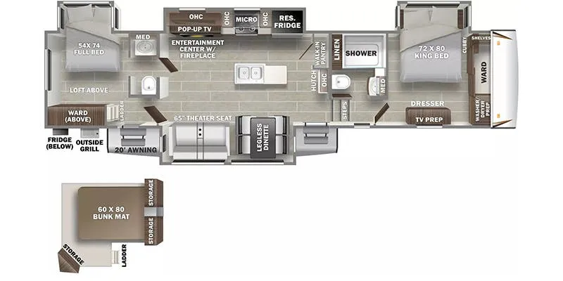 Prime Time Sanibel 3602DSWB floor plan