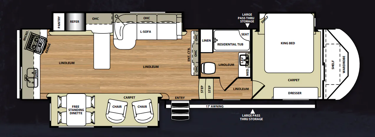 Forest River Salem Hemisphere Lite 346RK floor plan