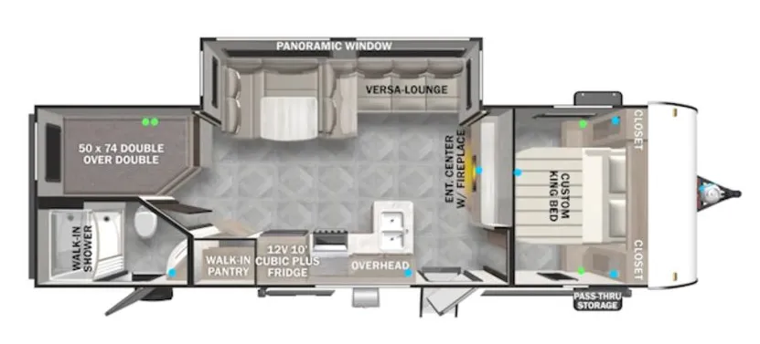 Forest River EVO Lite 2700BHX floor plan