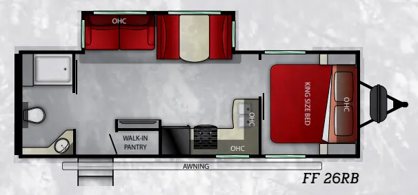 Cruiser RV Fun Finder 26 RB floor plan