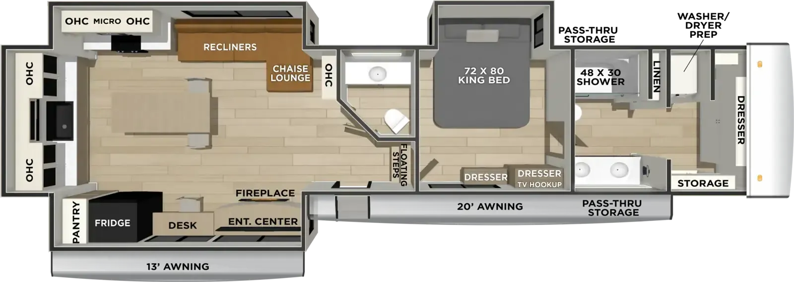 Forest River Mesquite 3850HBRK floor plan