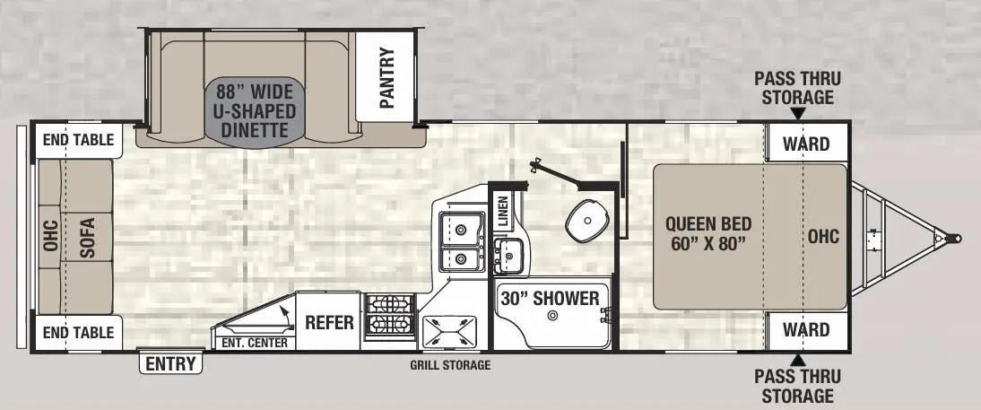 Coachmen Freedom Express Ultra Lite 279 RLDS floor plan
