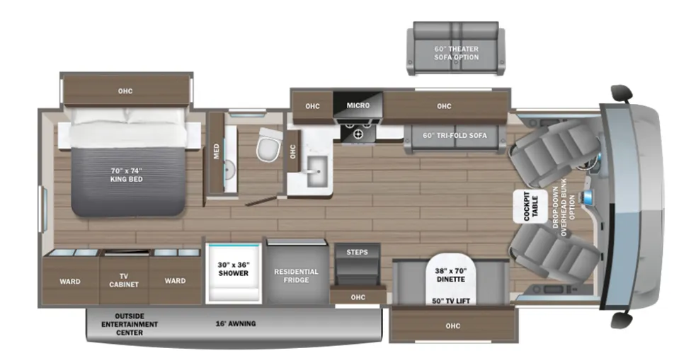 2026 Entegra Coach Vision XL 31UL - Floor plan