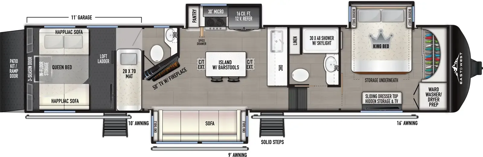 2026 EAST TO WEST Takoda 350TH - Floor plan