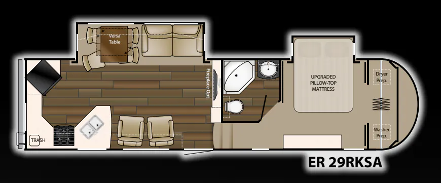 Heartland ElkRidge 29 RKSA floor plan