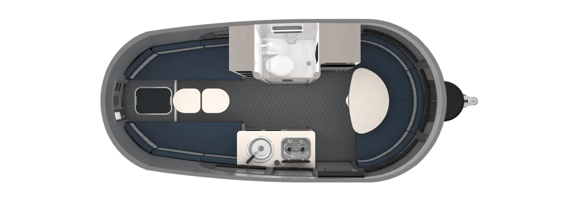 2025 Airstream Basecamp 20X - Floor plan