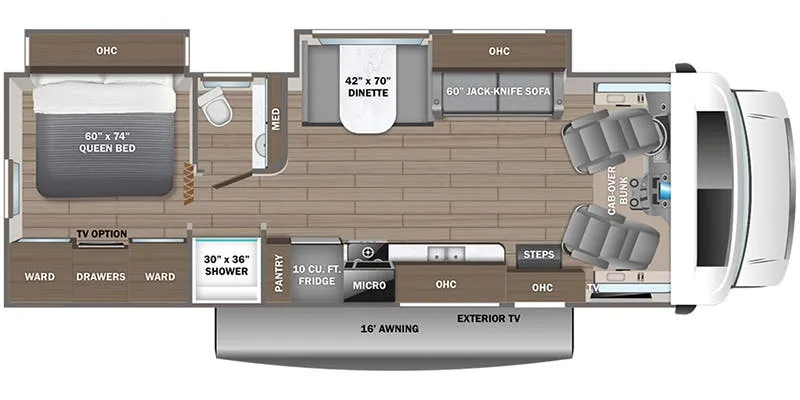 2024 Entegra Coach Odyssey 29V - Floor plan