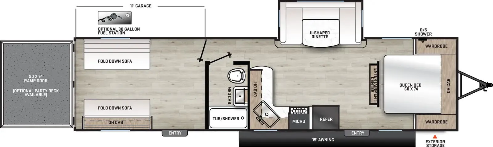 Forest River Aurora 29ATH floor plan