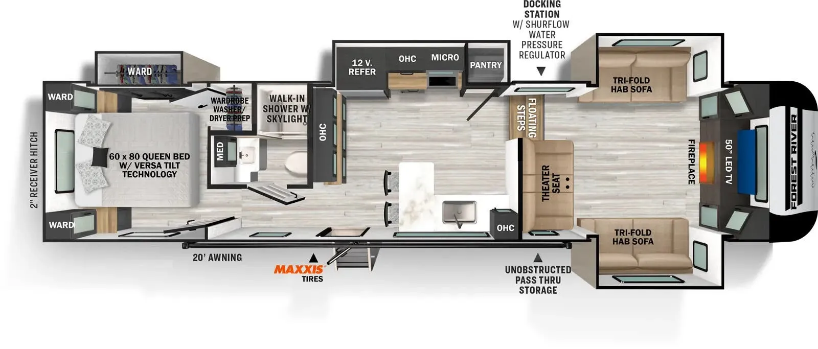 Forest River Impression 320FL floor plan