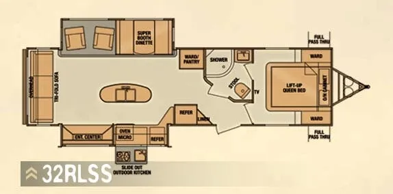 Cruiser RV ViewFinder Signature 32RLSS floor plan