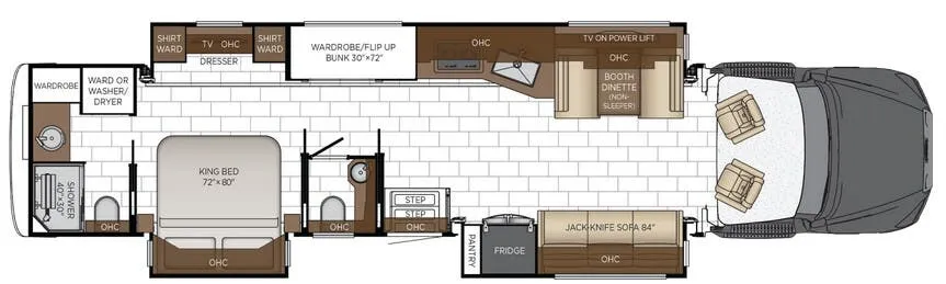 2026 Newmar Supreme Aire 4540 floor plan