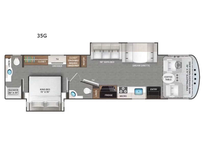 2026 Thor Motor Coach Windsport 35G - Floor plan