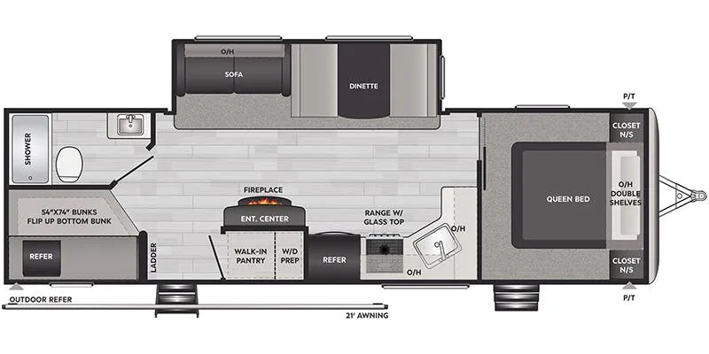 2021 Keystone Springdale 280BHWE - Floor plan