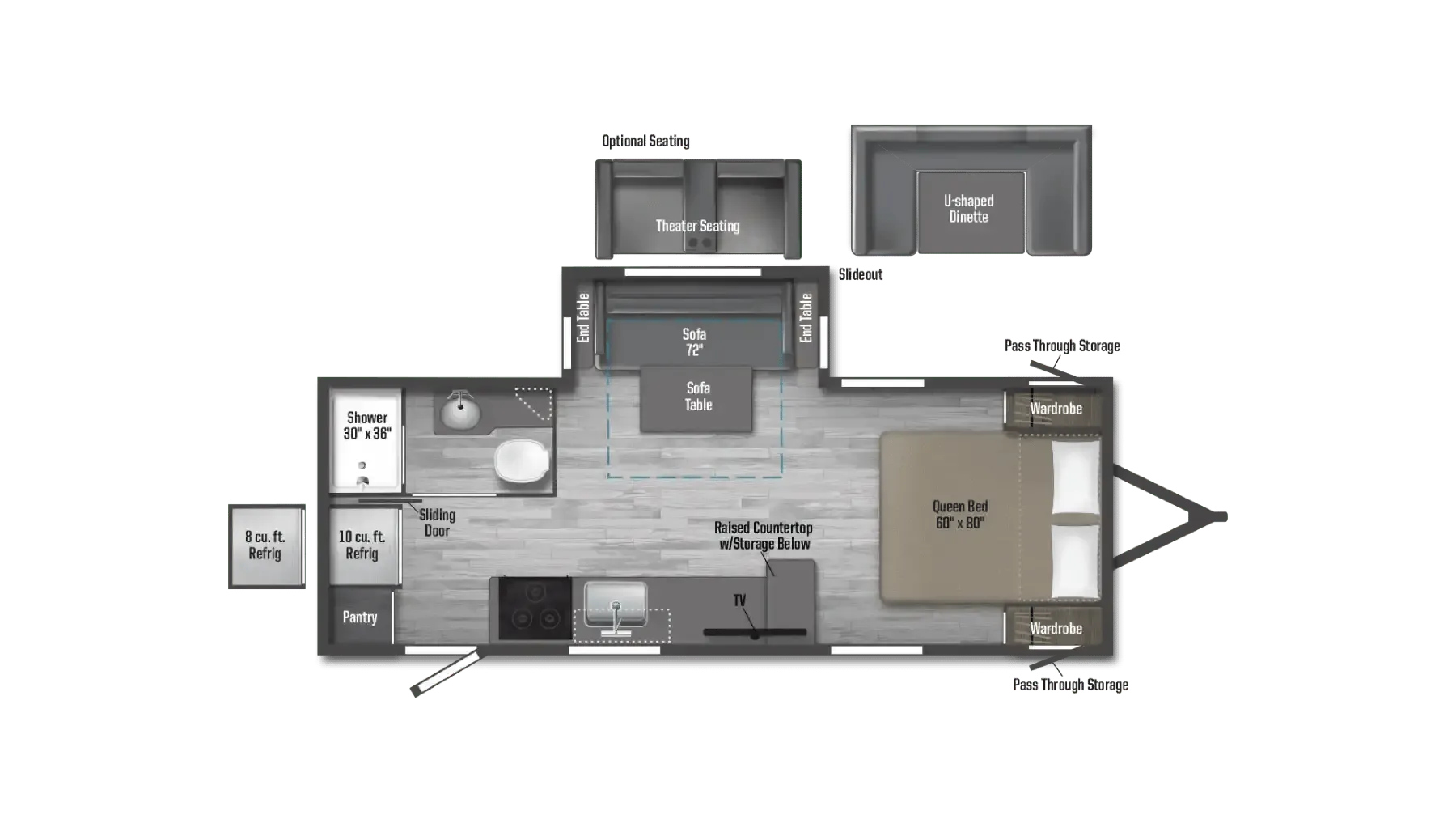 Winnebago Minnie 2326RB floor plan