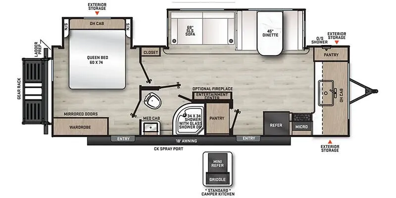2025 Coachmen Catalina Legacy Edition 263FKDS - Floor plan