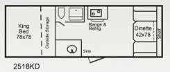 TrailManor 2518 Series 2518 SERIES 2518KD floor plan