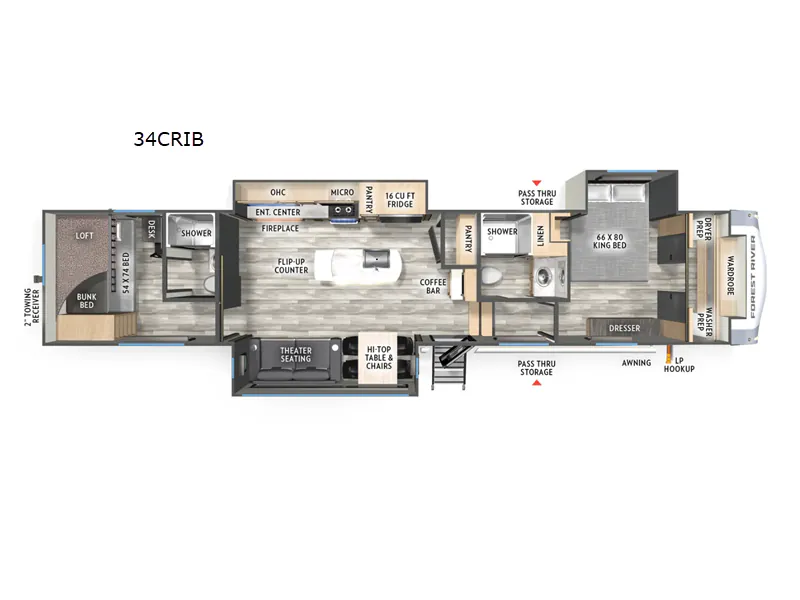 2026 Forest River Wildcat 34CRIB - Photo 3