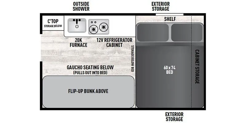 Coachmen Clipper Express 12.0TD XL floor plan