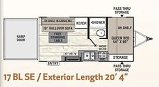 Coachmen Freedom Express Select 17BLSE floor plan