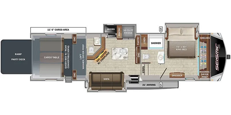Jayco Seismic 405 floor plan