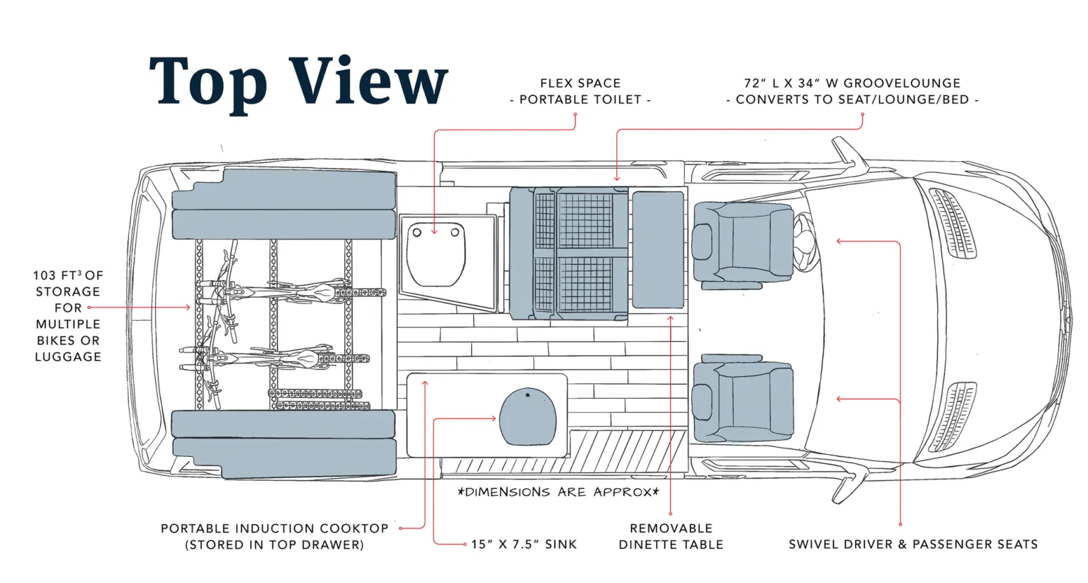 2023 Storyteller Overland Beast MODE OG - Floor plan