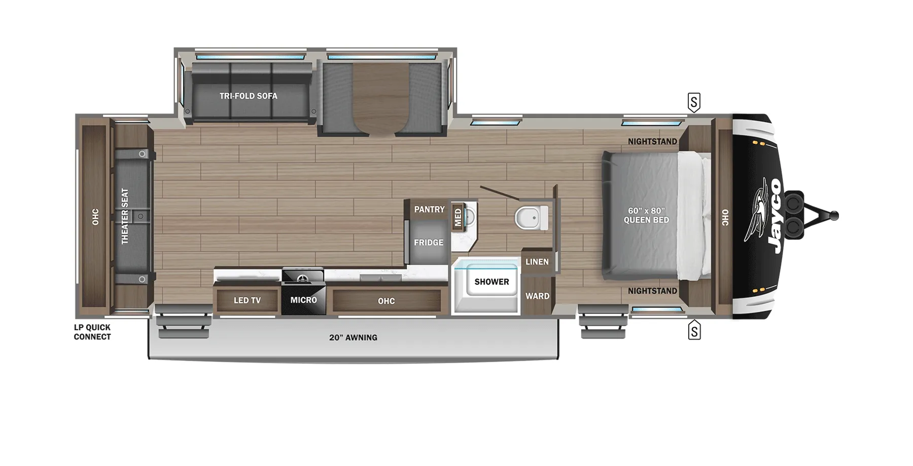 Jayco Jay Feather 29RL floor plan