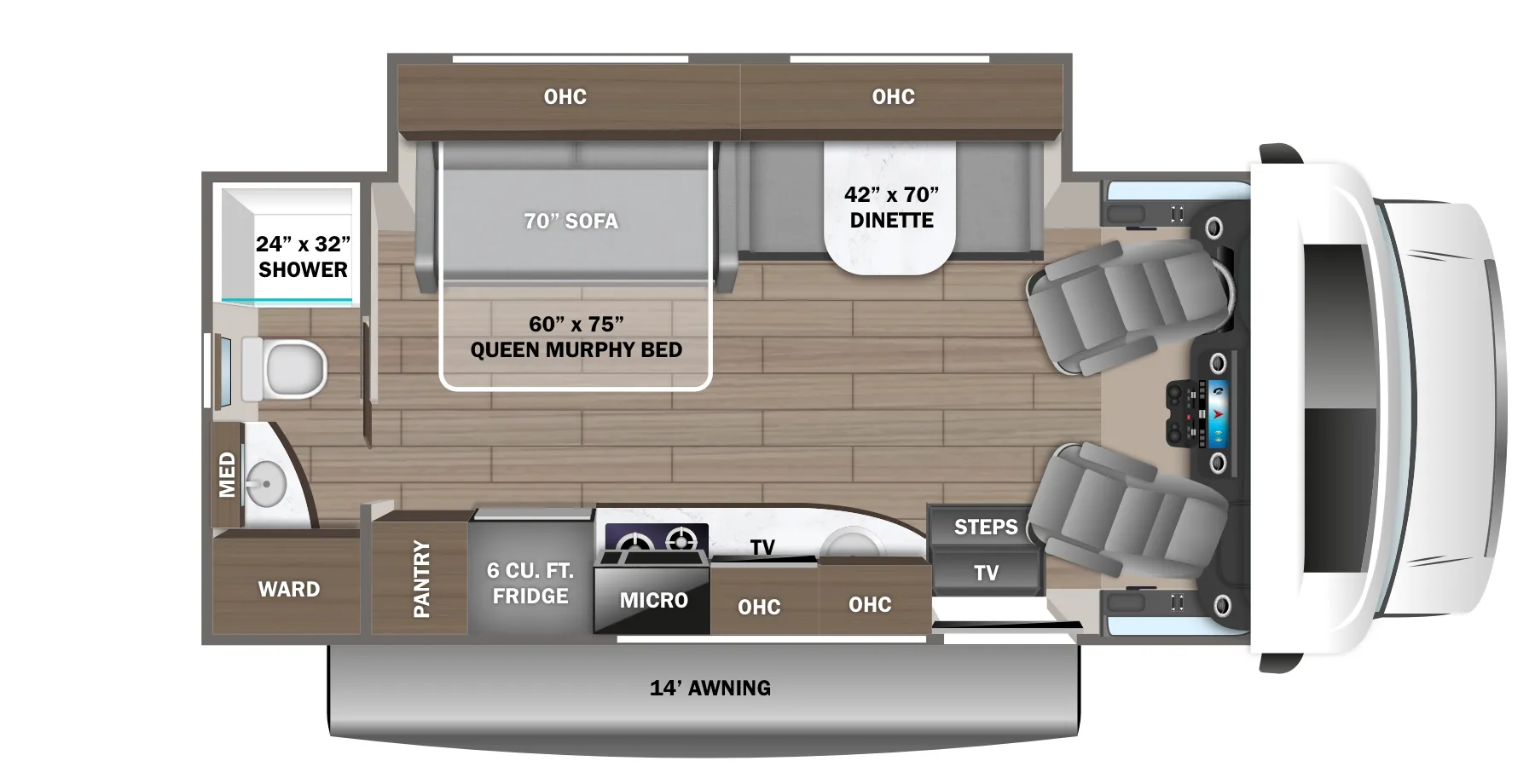 Jayco Melbourne Prestige 24RP floor plan