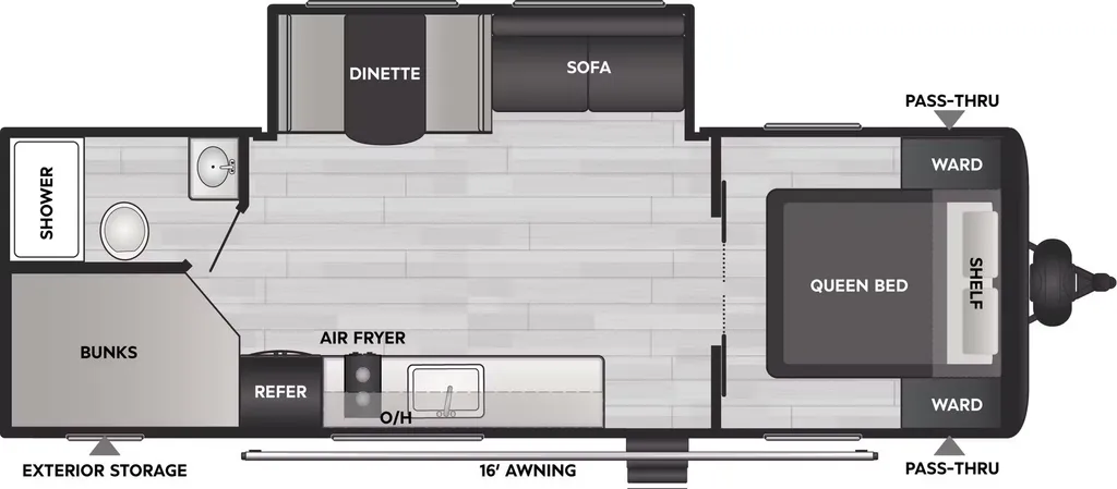2026 Keystone Coleman 25B floor plan
