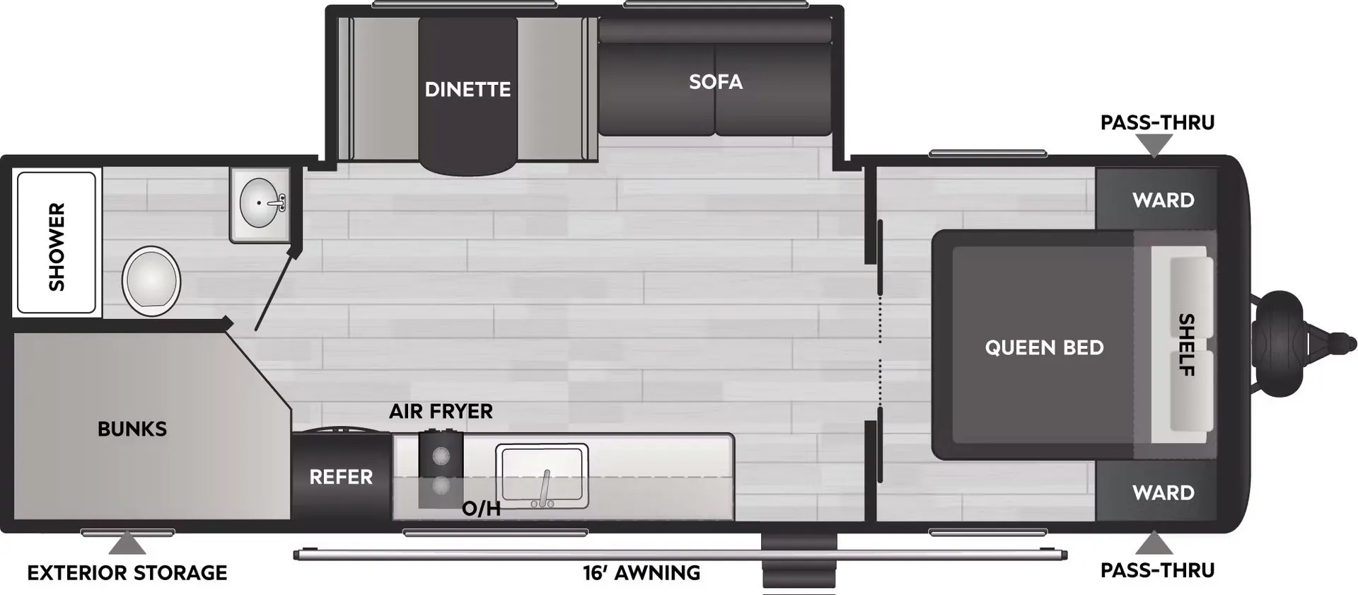 2026 Keystone Coleman 25B - Floor plan