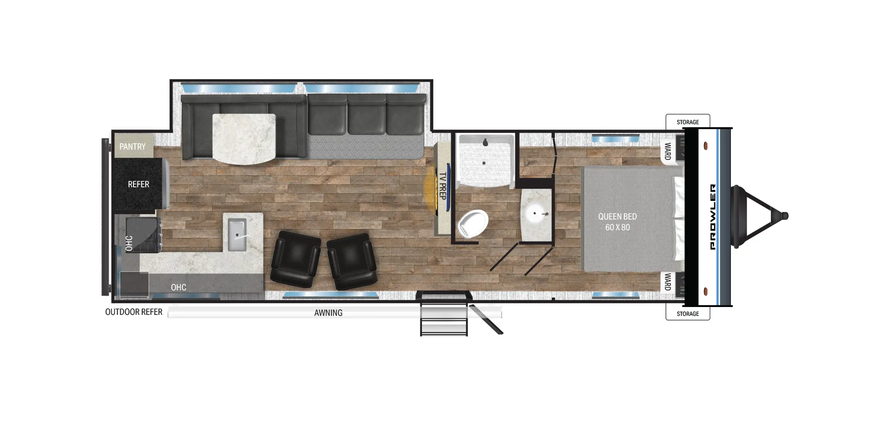 2025 Heartland Prowler 2909RK - Floor plan