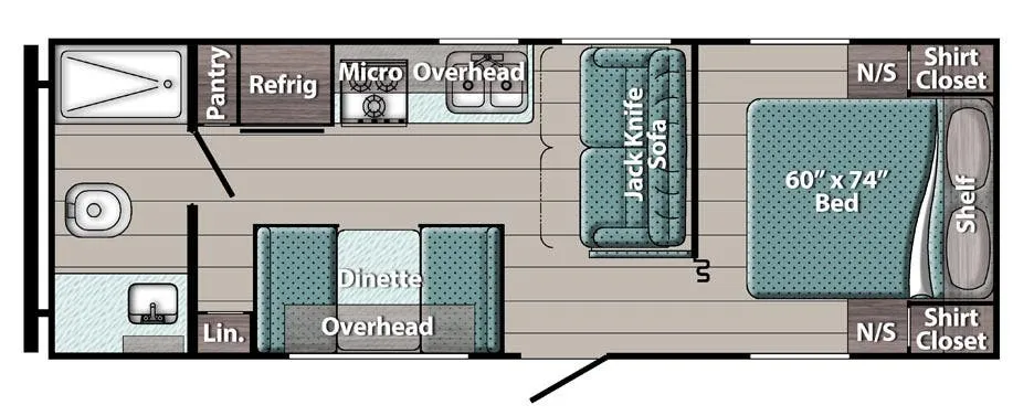 Gulf Stream Trailmaster Lite Ultra-Lite 241RB floor plan