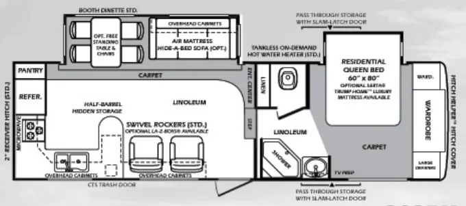 Forest River Wildcat 282RK floor plan