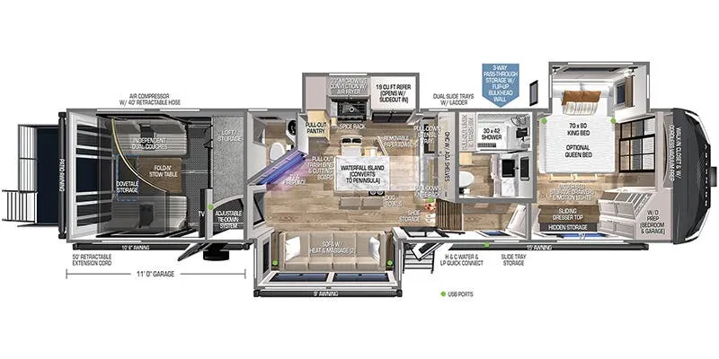 2024 Brinkley Model G 3500 - Floor plan