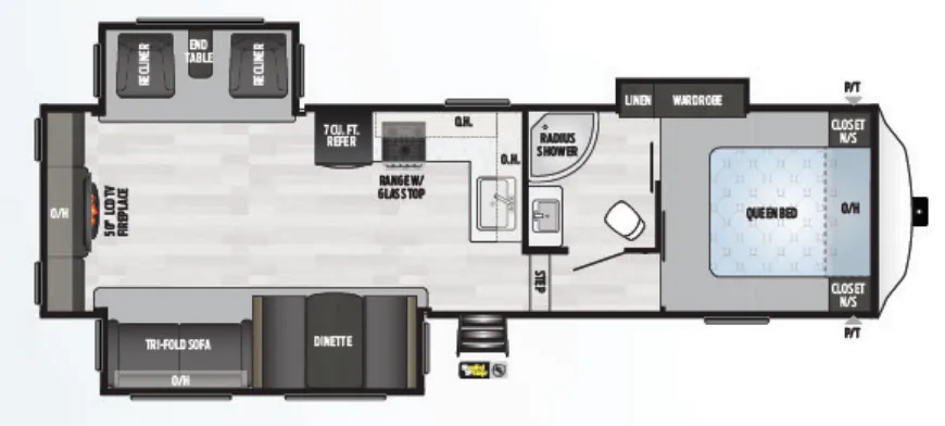 2020 Keystone Springdale 253FWRE — Floor plan