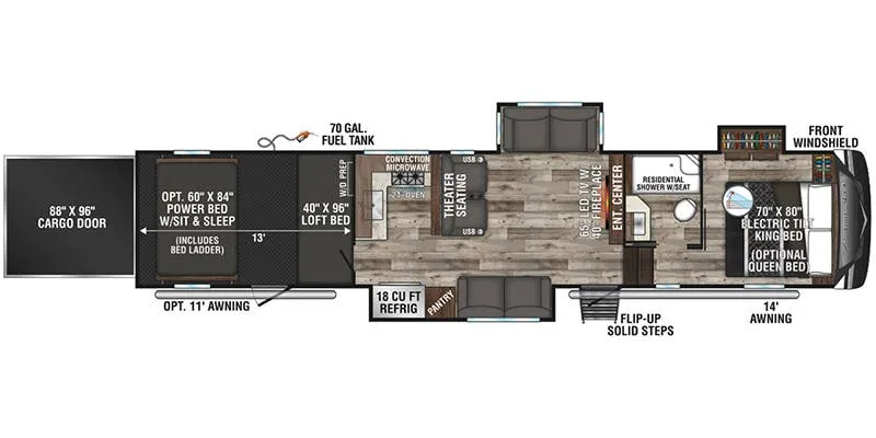 K-Z Venom V4113TK floor plan