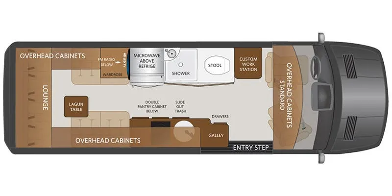 Fleetwood Xcursion SL2 floor plan