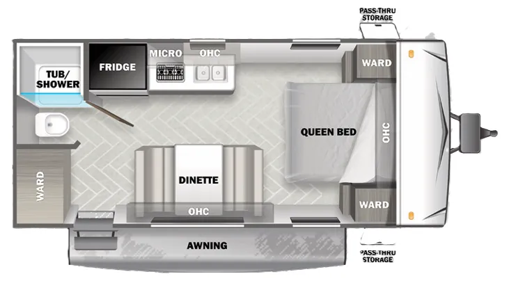 Forest River EVO 177FQ floor plan