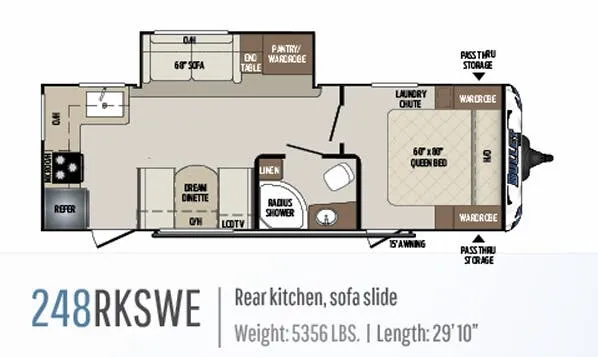 Keystone Bullet 248RKSWE floor plan