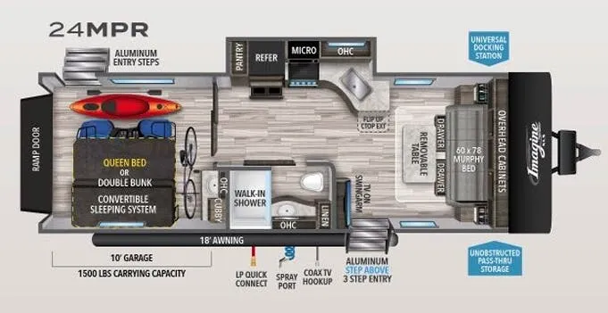 Grand Design Imagine XLS 24MPR floor plan