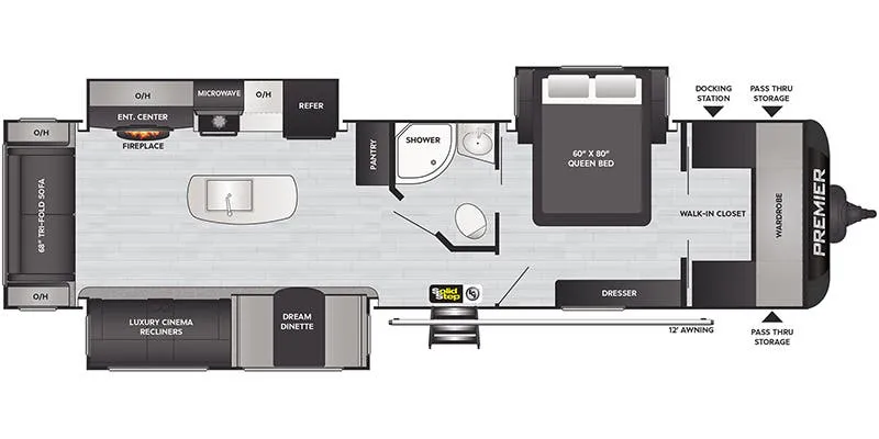 Keystone Premier 34RIPR floor plan