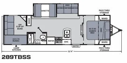 Coachmen Apex Ultra-Lite 289TBSS floor plan