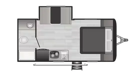 Keystone Hideout 179RB floor plan