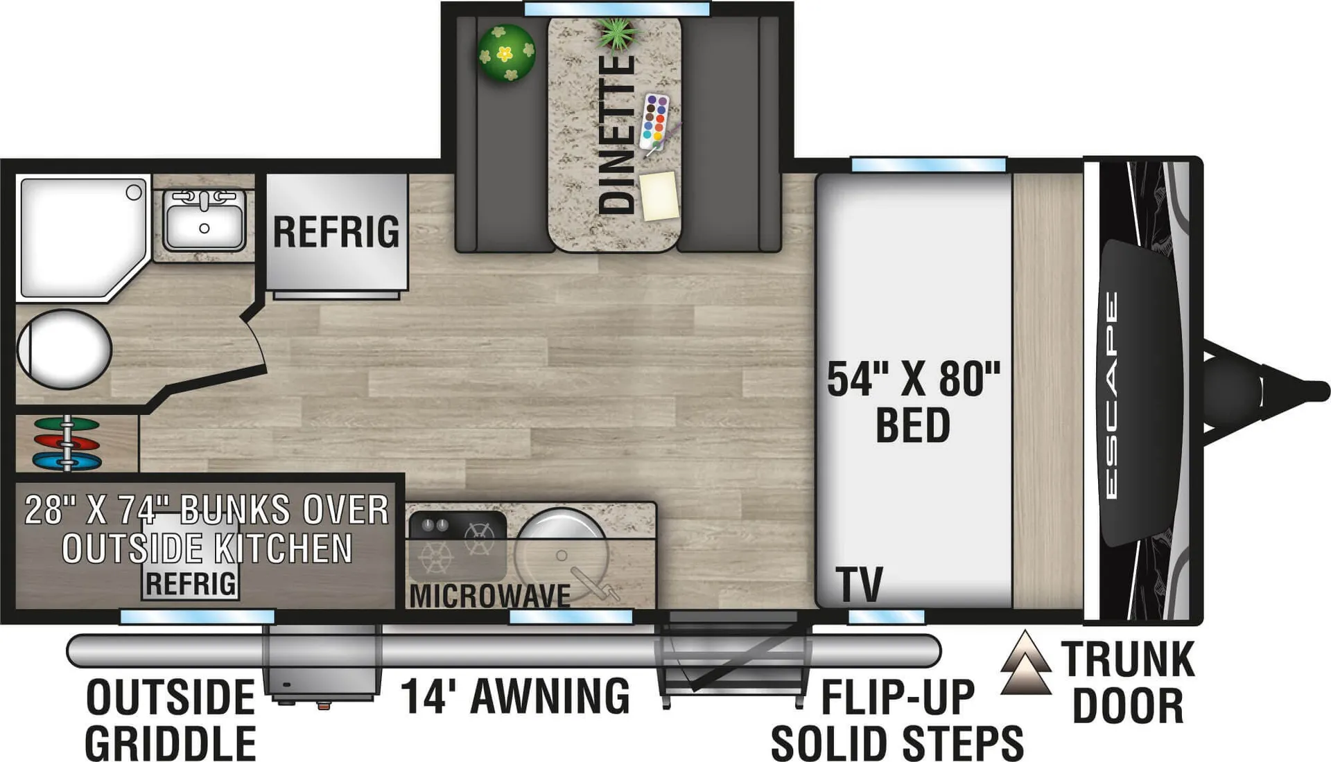 K-Z Escape E191BHK floor plan