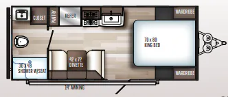 Palomino Solaire 202 RB floor plan